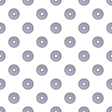 Metal washer pattern creating a seamless background Stock Illustration