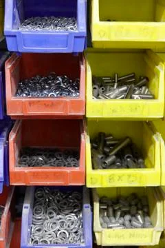 Metal washers Stock Photos