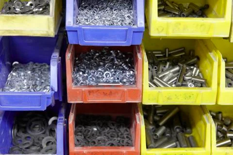 Metal washers Stock Photos
