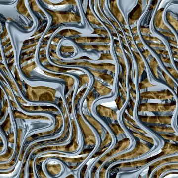 Metal waves seamless generated hires texture Illustrazione stock