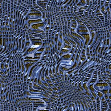 Metal waves seamless generated hires texture Stock Illustration