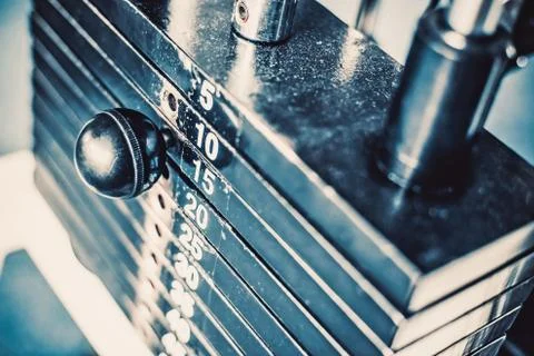 Metal weights Stock Photos