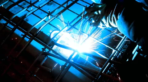 Metal welding Stock Footage 60579729
