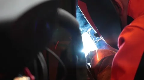 Metal welding processing Stock Footage 66091750