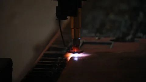 Metal welding robot Stock Footage 93315632