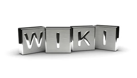 Metal Wiki Text Illustrazione stock