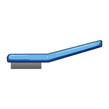 Metal wire brush cartoon vector illustration Stock Illustration