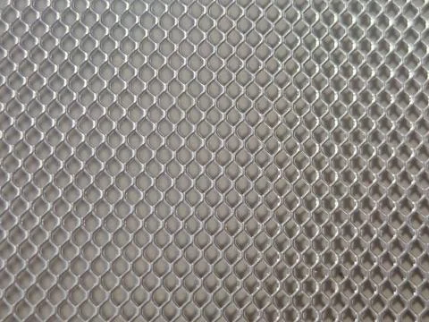 Metal Wire Mesh Diamond Pattern Background Stock Photos