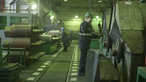 Metal Worker Factory Stock Footage 33402776