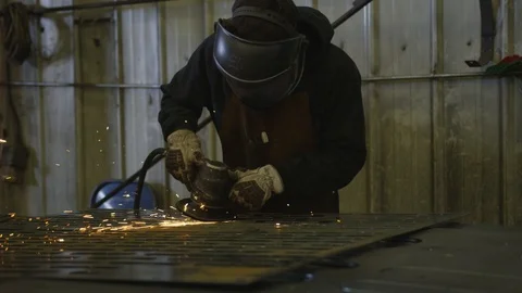 Metal Worker Stock Footage 119282070