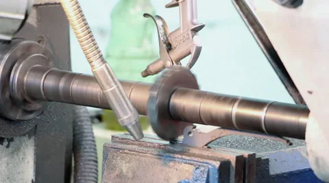 Metal working by a mill Stock Footage 68004931