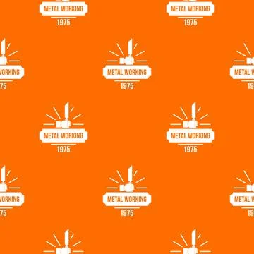 Metal working pattern orange Stock Illustration