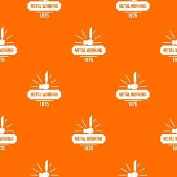 Metal working pattern vector orange イラスト素材