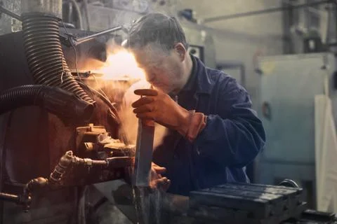 Metal working Stock Photos