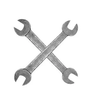Metal wrenches isolated on white Фото