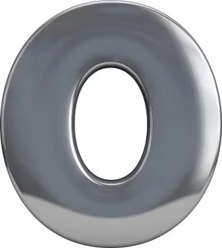 Metal zero 0 Stock Illustration
