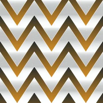 Metal zigzag seamless pattern. Stock Illustration