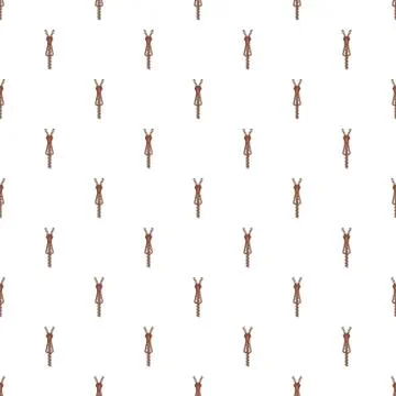 Metal zip pattern seamless vector Illustrazione stock
