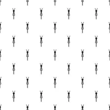 Metal zip pattern seamless vector イラスト素材
