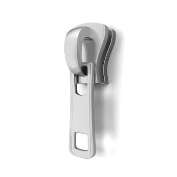 Metal zipper Stock Illustration