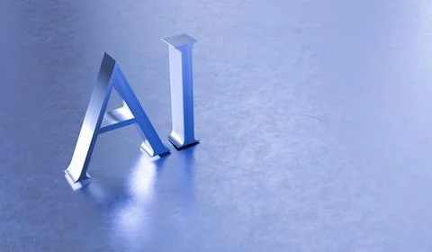 Metalic AI Stock Illustration