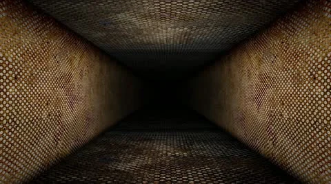 Metalic corridor loop Stock Footage 22241926