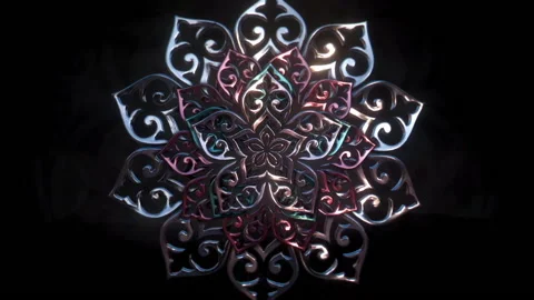 Metalic Flower Stock Footage 143656249