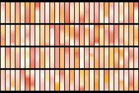 Metalic gradient collection with shiny rainbow hologram. Holographic foil Stock Illustration