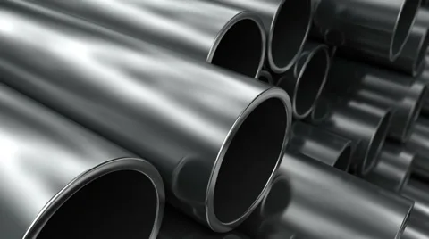 Metalic pipes on warehouse . Stock Footage 32346340