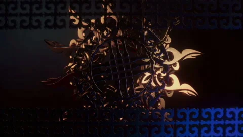 Metalic Shadow Shanyrak Stock Footage 143656285