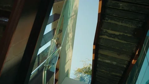 Metalic Stairs Stock Footage 234949580