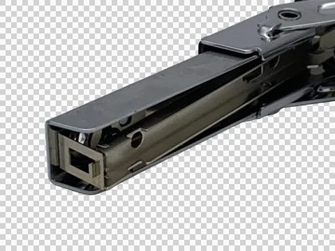 Metalic stapler isolated on a white background from different perspectives	 Stock Photos