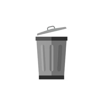 Metalic trash can Stock Illustration