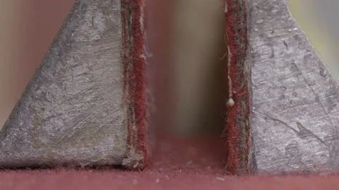 Metall block in vise Stock Footage 70820850