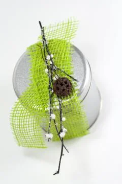 Metall gift box Stock Photos