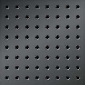 Metall Pegboard Storage 스톡 일러스트