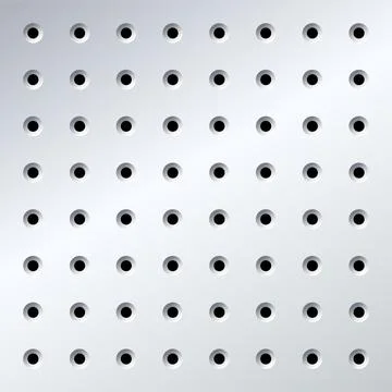 Metall Pegboard Storage 스톡 일러스트