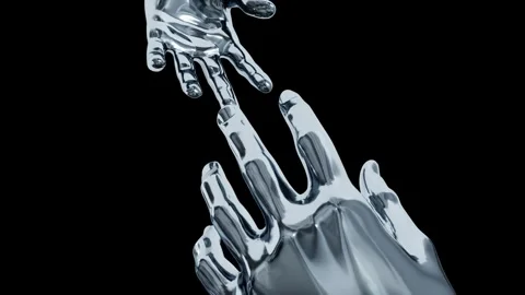 Metallic 2 hands loop Stock Footage 280597856