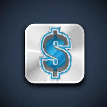 Metallic 3D character from a font set, vector illustration 스톡 일러스트
