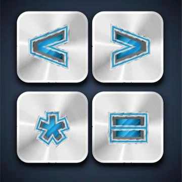 Metallic 3D character from a font set, vector illustration Stock Illustration
