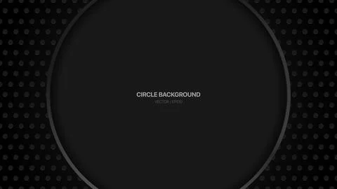 Metallic Abstract background. Circle geometric patterns. Steel dark vector textu Stock Illustration