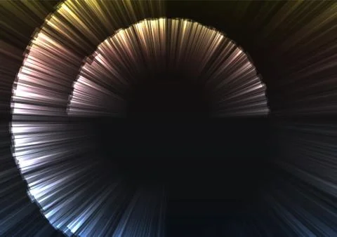 Metallic abstract digital shell grow layer in dark background Stock Illustration