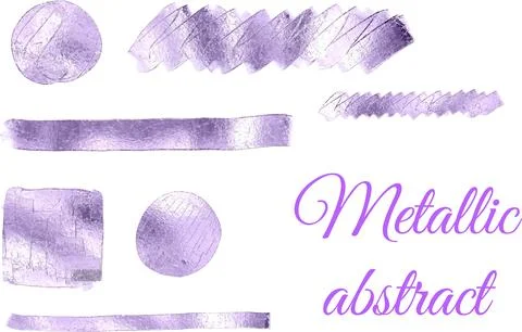 Metallic abstracts, banners. Stock Illustration