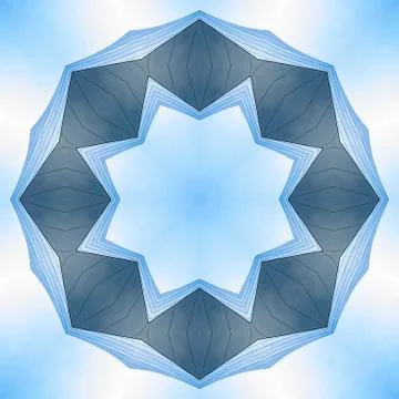 Metallic angular ring made from concert hall Foto stock