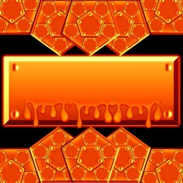 Metallic armor plates Stock Illustration