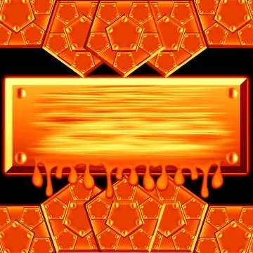 Metallic armor plates Stock Illustration