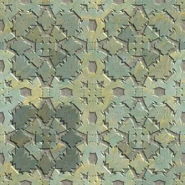 Metallic assembly Stock Illustration