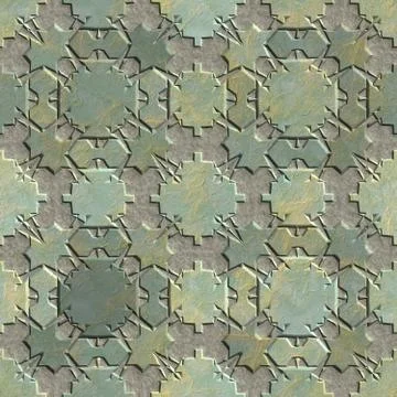 Metallic assembly Stock Illustration