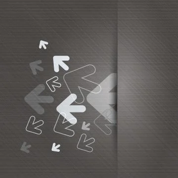 Metallic Background with Arrows Stock Illustration