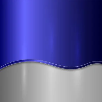 Metallic background with curve Stock Illustration